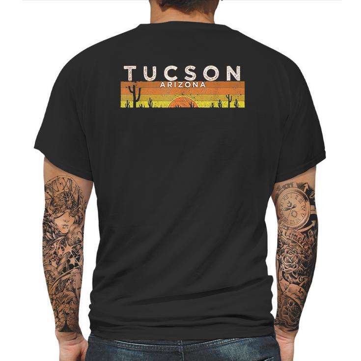 Vintage Tucson Arizona Desert Retro Mens Back Print T-shirt