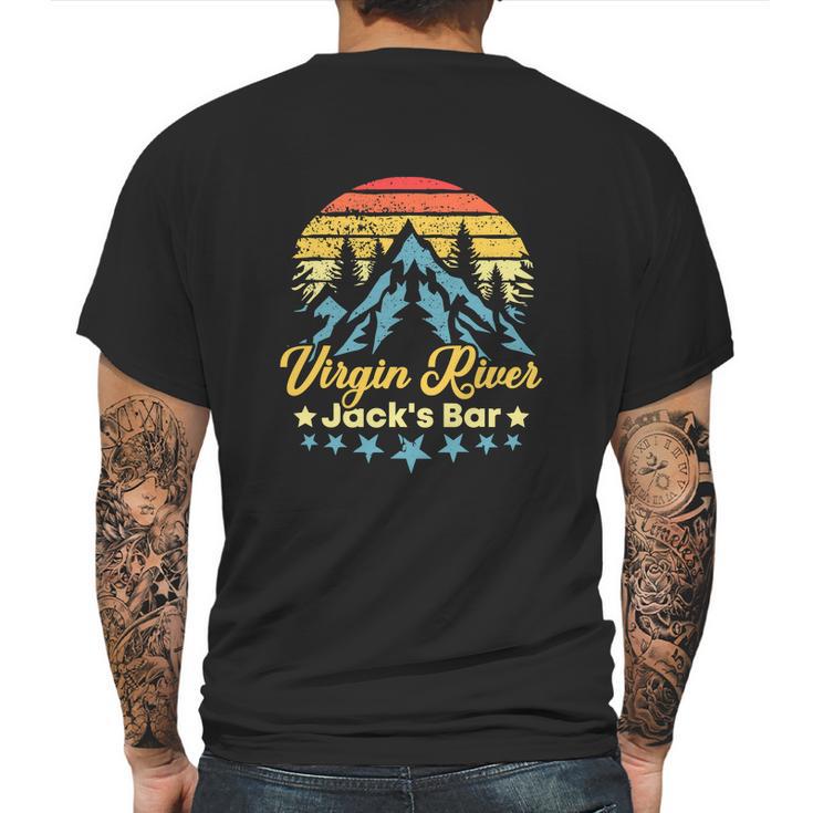 Vintage Virgin River Jacks Bar Mens Back Print T-shirt