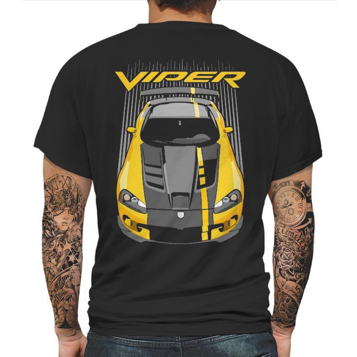 Viper Acr 4Th Generation  Yellow Mens Back Print T-shirt