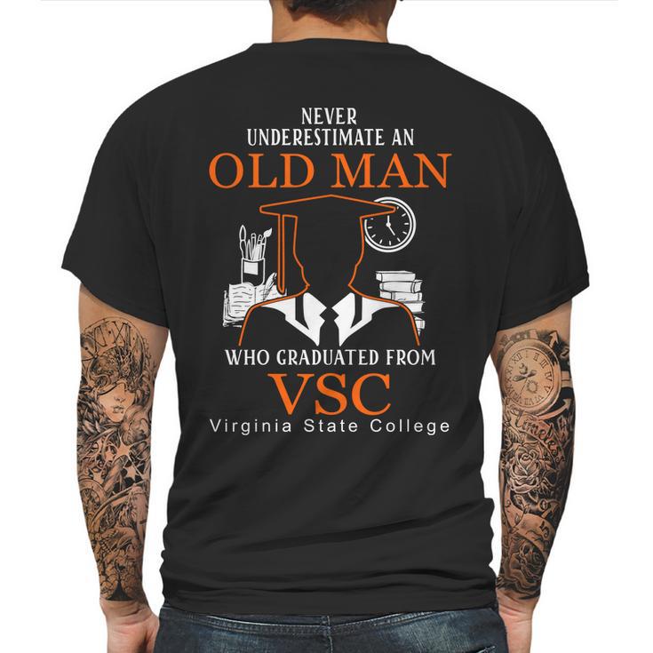 Virginia State College Mens Back Print T-shirt