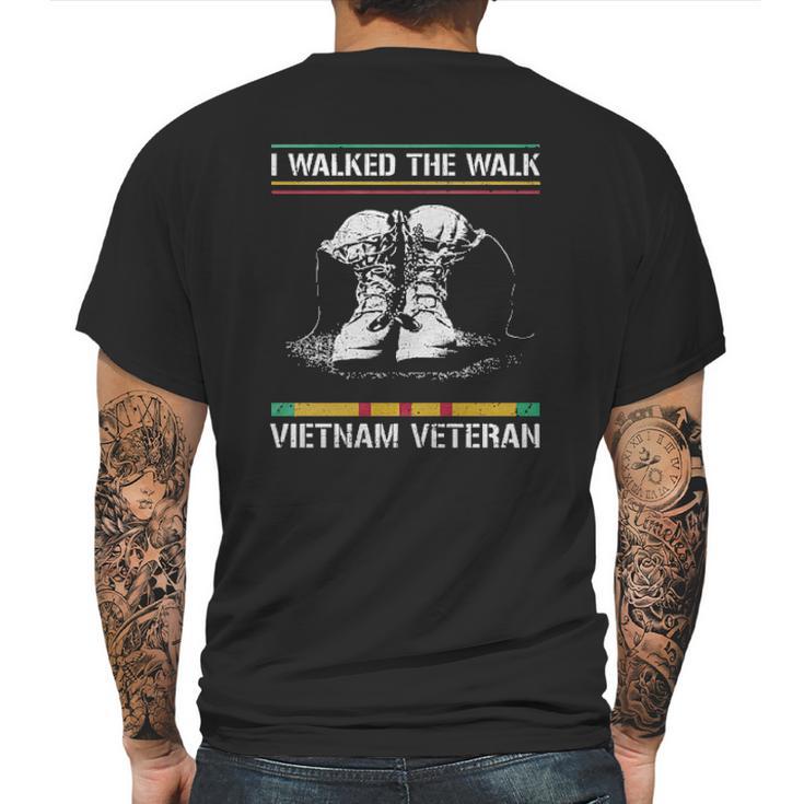 I Walked The Walk Vietnam Veteran Aesthetic Gift 2022 Mens Back Print T-shirt