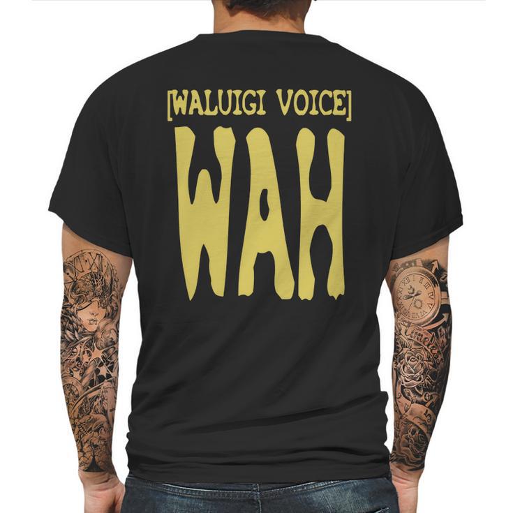 Waluigi Voice Shirt Mens Back Print T-shirt