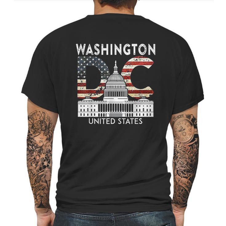 Washington State Capitol Hill Souvenir Gift Washington Dc Mens Back Print T-shirt