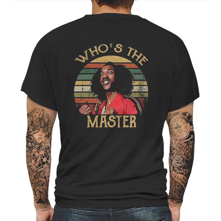 Whos The Master Vintage Mens Back Print T-shirt