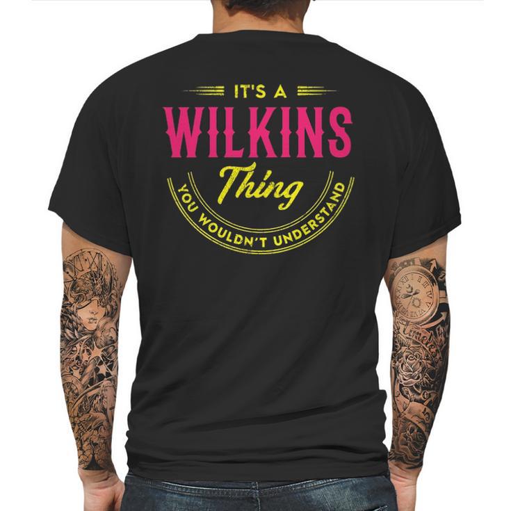 Wilkins Shirt Personalized Name Gifts T Shirt Name Print T Shirts Shirts With Name Wilkins Mens Back Print T-shirt