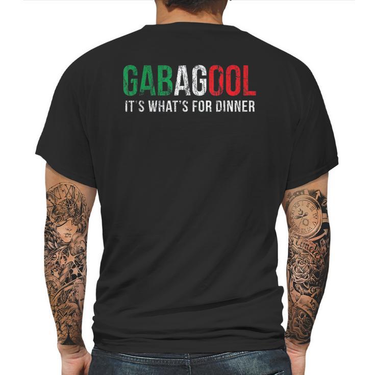 I Will Have The Gabagool For Dinner Vintage Mens Back Print T-shirt