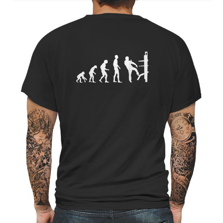 Wing Chun Evolution Martial Artist Kung Fu Mens Back Print T-shirt