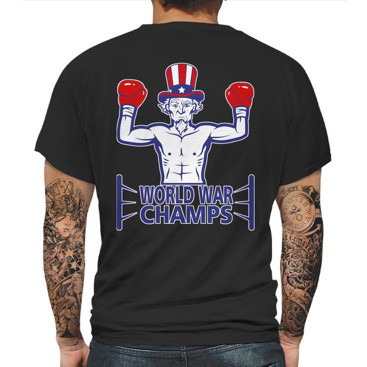 World War Champs Uncle Sam Mens Back Print T-shirt