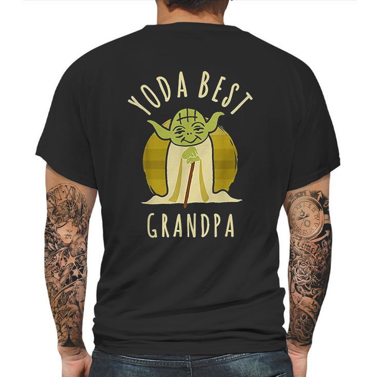 Yoda Best Grandpa Cartoon Yoda Mens Back Print T-shirt