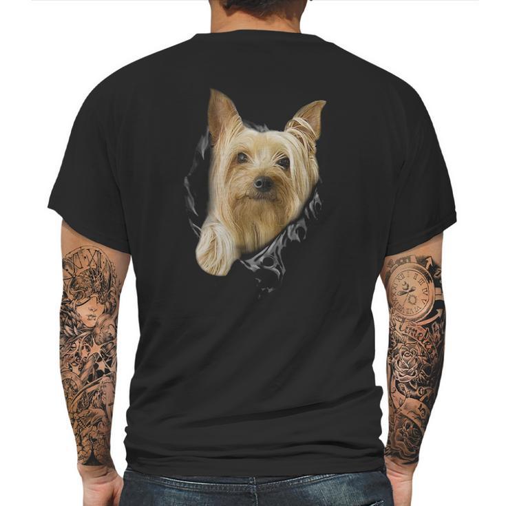 Yorkshire Terriers Mens Back Print T-shirt