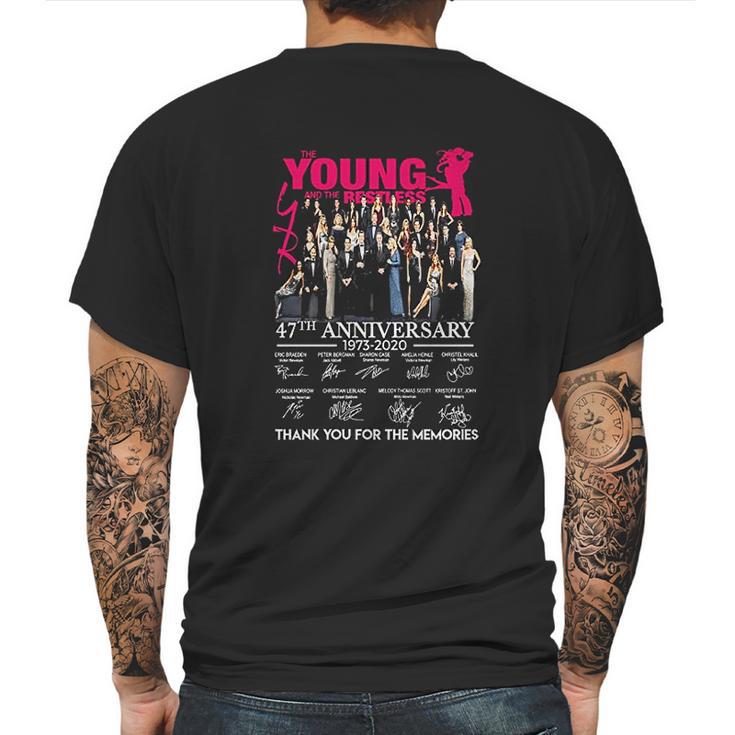 The Young And The Restless 47Th Anniversary 1973 To 2020 Cast Signed Gifts Funny Mens Back Print T-shirt