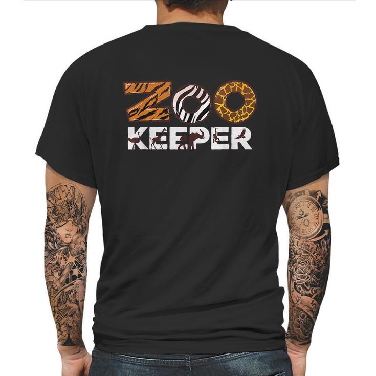 Zookeeper African Savanna Animal Print Mens Back Print T-shirt