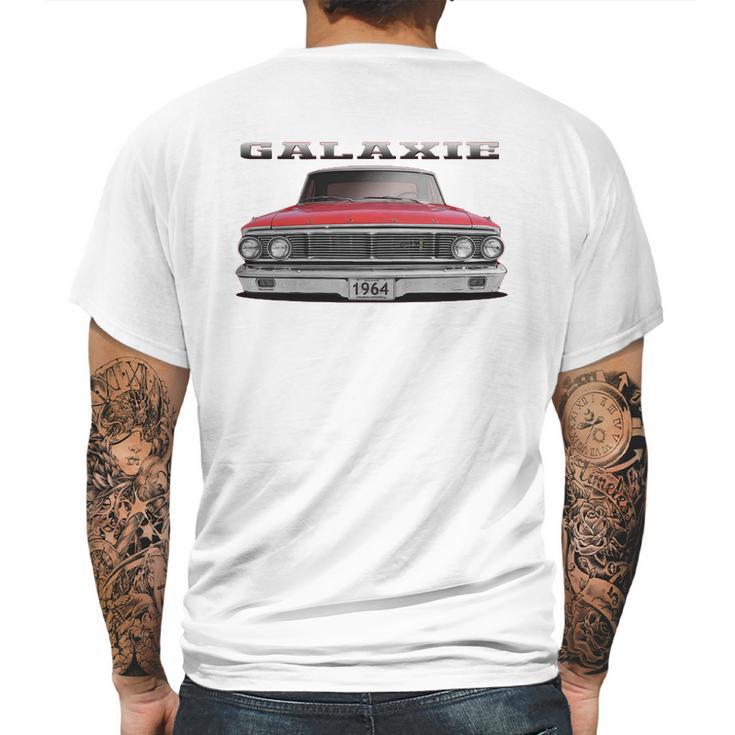 1964 Ford Galaxie Red Two Sided Mens Back Print T-shirt