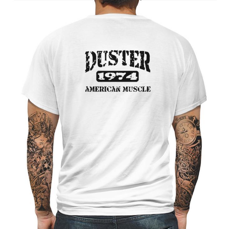 1974 Plymouth Duster American Muscle Car Design Mens Back Print T-shirt