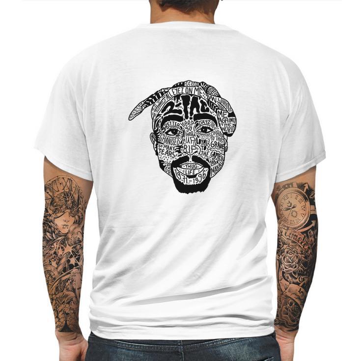 2Pac Thug Life 2 Pac All Eyez On Me Mens Back Print T-shirt