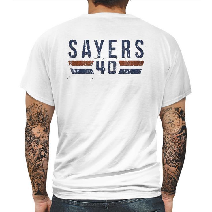 500 Level Gale Sayers Vintage Chicago Mens Back Print T-shirt