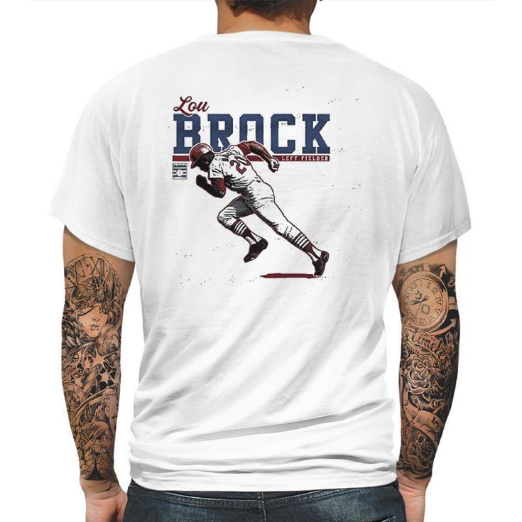 500 Level Lou Brock Mens Back Print T-shirt