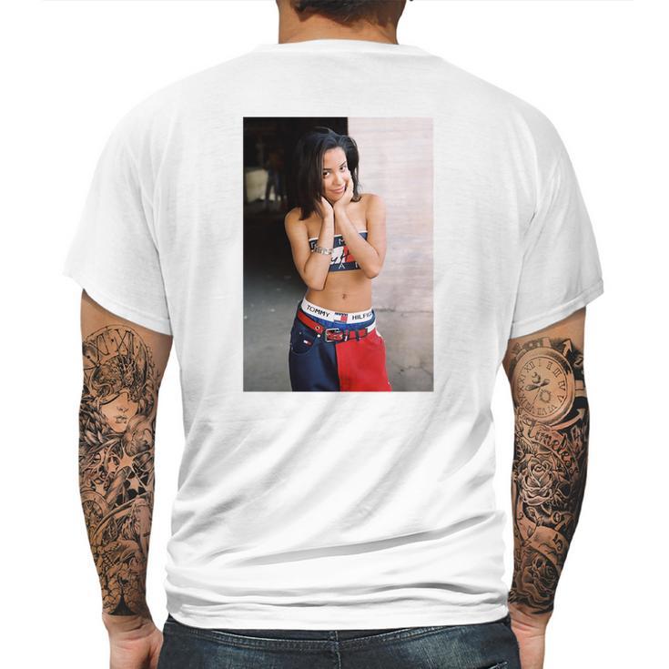 Aaliyah T-Shirt Mens Back Print T-shirt