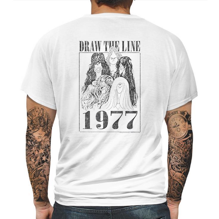 Aerosmith  Draw The Line 1977 Mens Back Print T-shirt