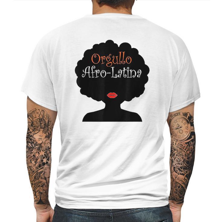 Afro Latina Orgullo Mens Back Print T-shirt