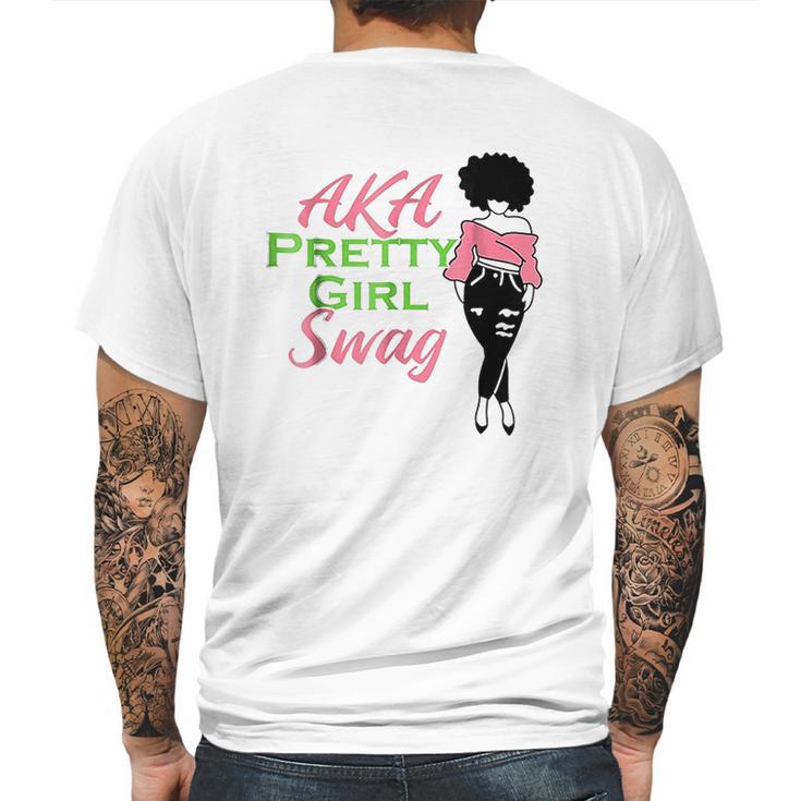 Aka Pretty Girl Swag Alpha Sorority Kappa Pink Gift Mens Back Print T-shirt