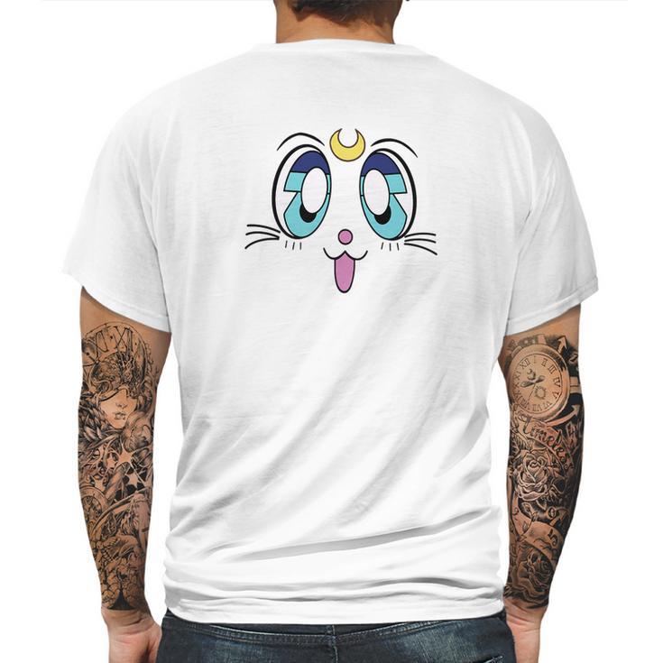 Anime Girls Sailor Of The Moon Princess White Face Cat Mens Back Print T-shirt