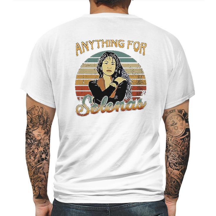 Anything For Selenas Vintage Mens Back Print T-shirt