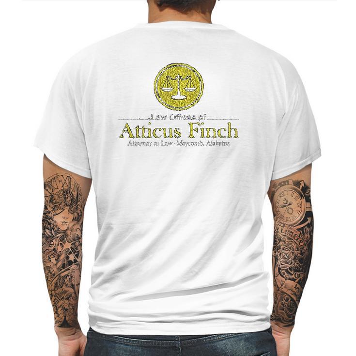 Atticus Finch Law Mens Back Print T-shirt