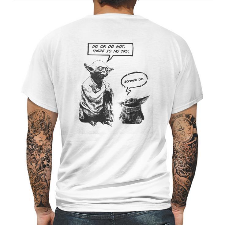 Baby Yoda And Master Yoda Water Reflection Best Sweater Mens Back Print T-shirt