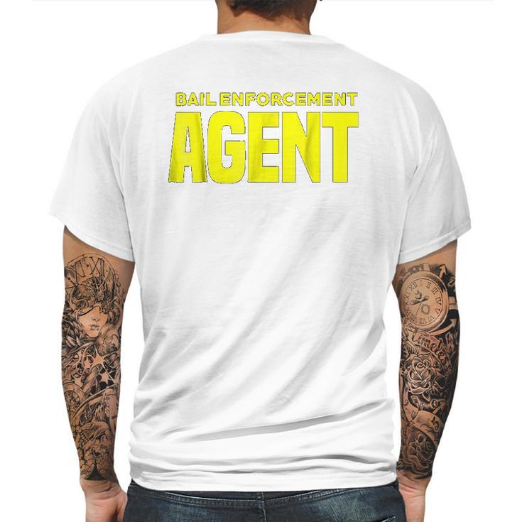 Bail Enforcement Agent For Fugitive Bounty Hunters Mens Back Print T-shirt