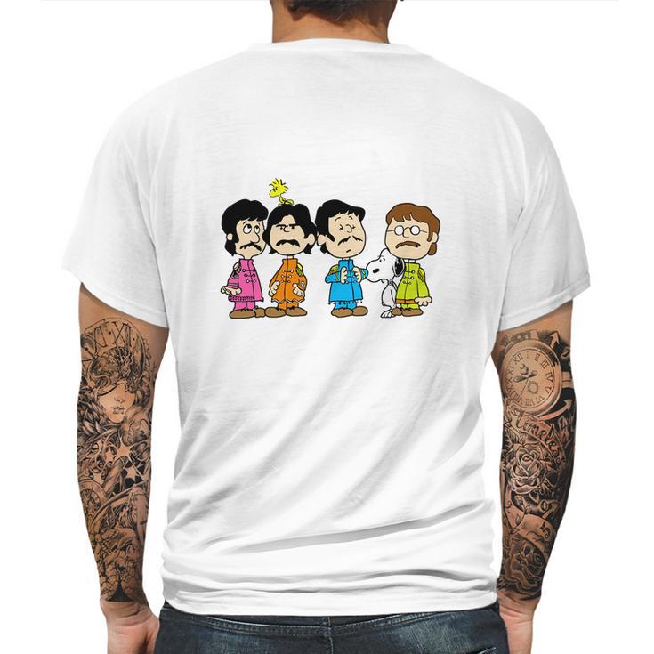 The Beatles Peanuts Style T Shirt Mens Back Print T-shirt