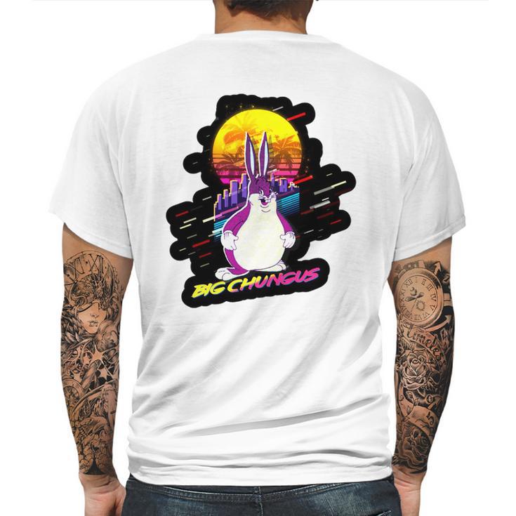 Big Chungus With Rabit Mens Back Print T-shirt