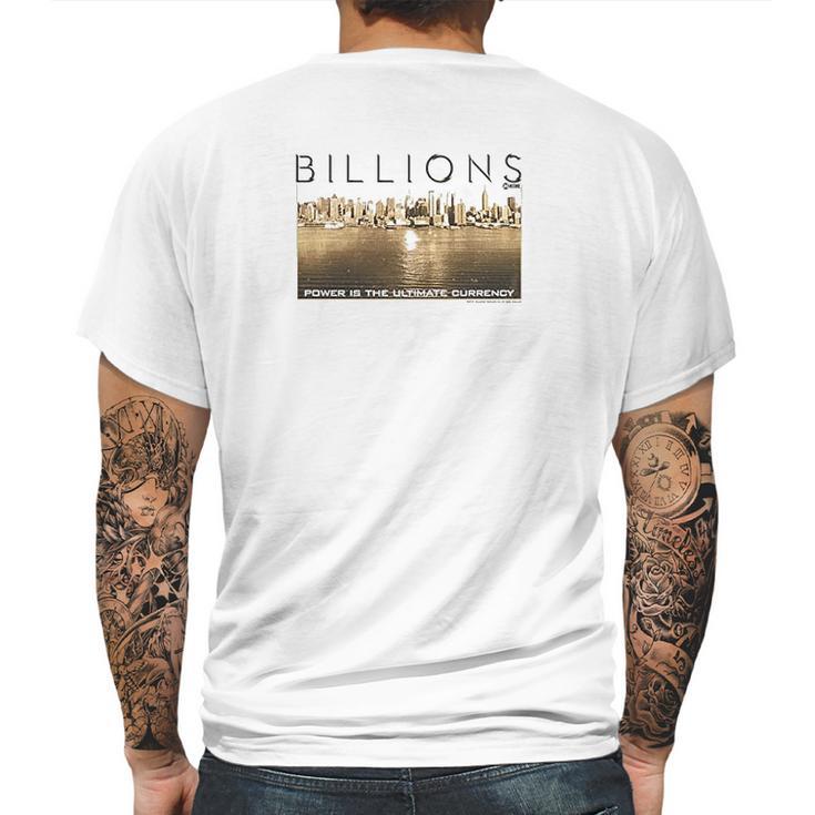 Billions Golden Citys S Mens Back Print T-shirt