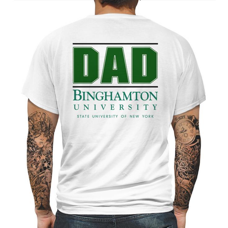 Binghamton University State University Of New York Proud Dad Parents Day Mens Back Print T-shirt