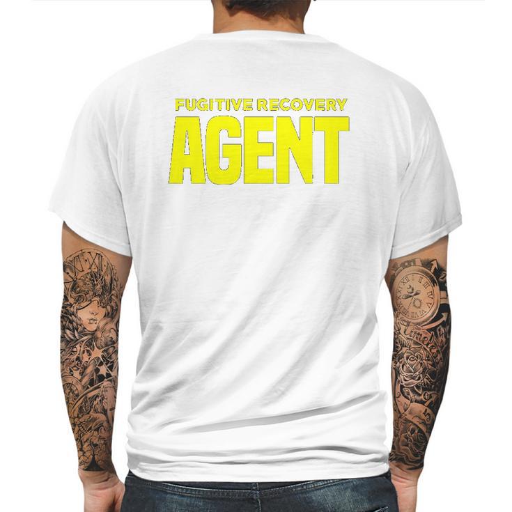 Bounty Hunter Fugitive Recovery Agents Leo Uniform Duty Mens Back Print T-shirt