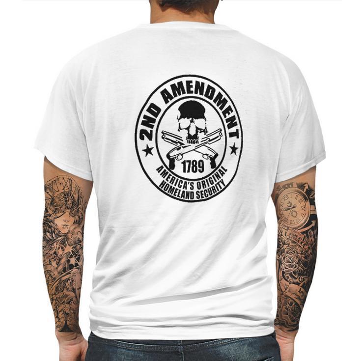 Brisco Brands 2Nd  Amendment 1789 Homeland Security Mens Back Print T-shirt