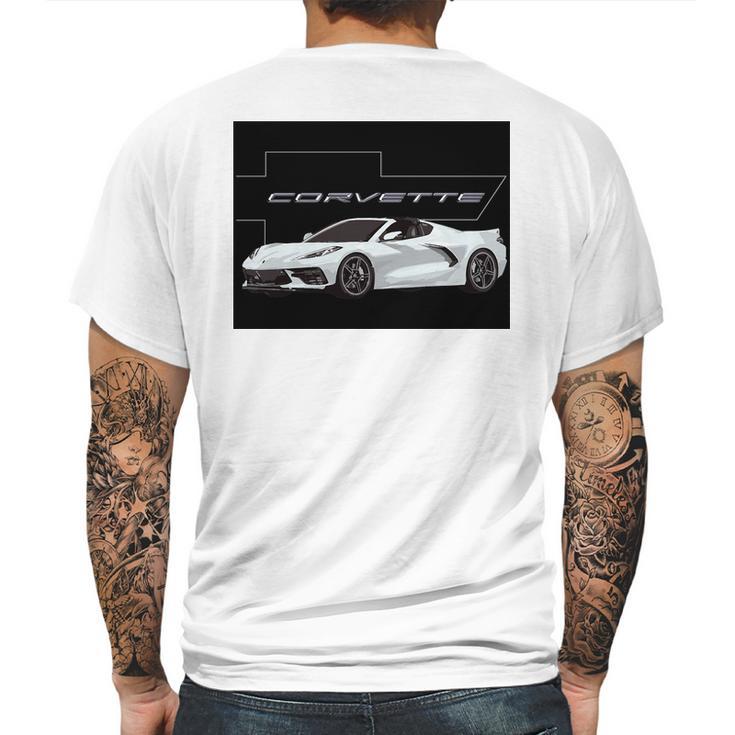 C8 Corvette Chevy Stingray T-Shirt Mens Back Print T-shirt