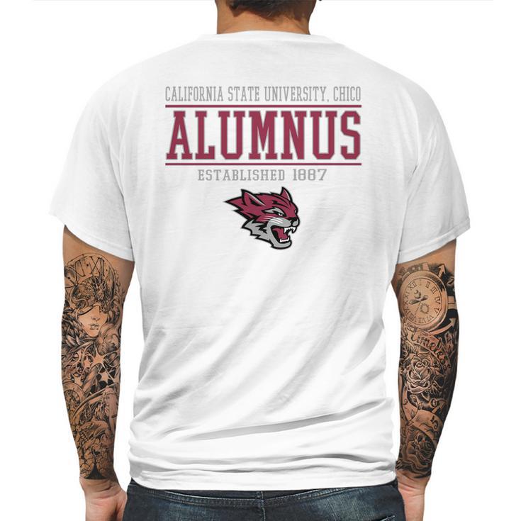 California State University Chico  Alumnus Mens Back Print T-shirt