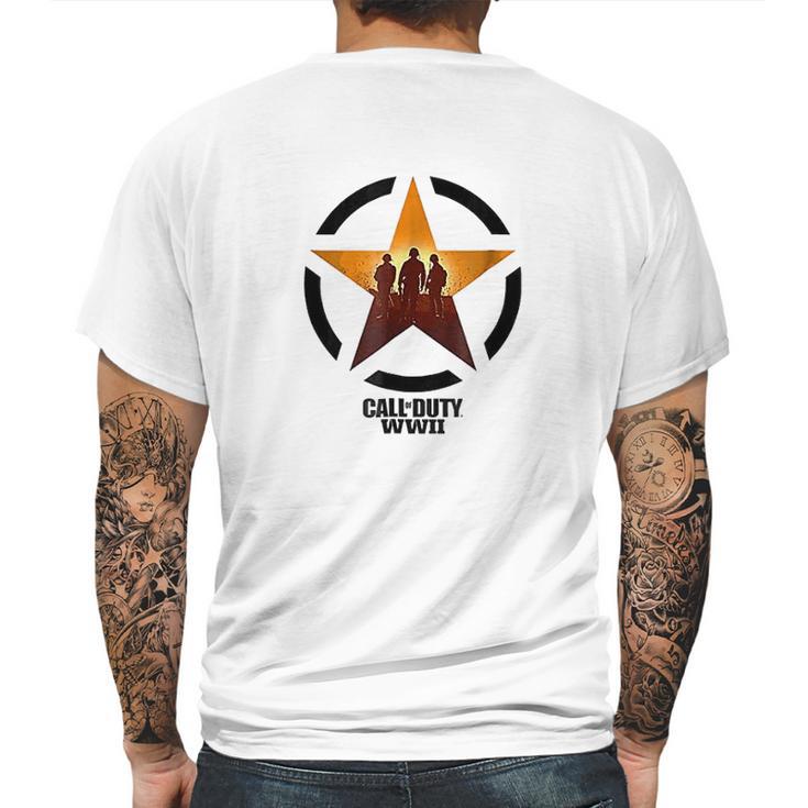 Call Of Duty Wwii Soldiers Front Line Mens Back Print T-shirt