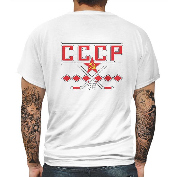 Cccp 1986 Russia Mens Back Print T-shirt