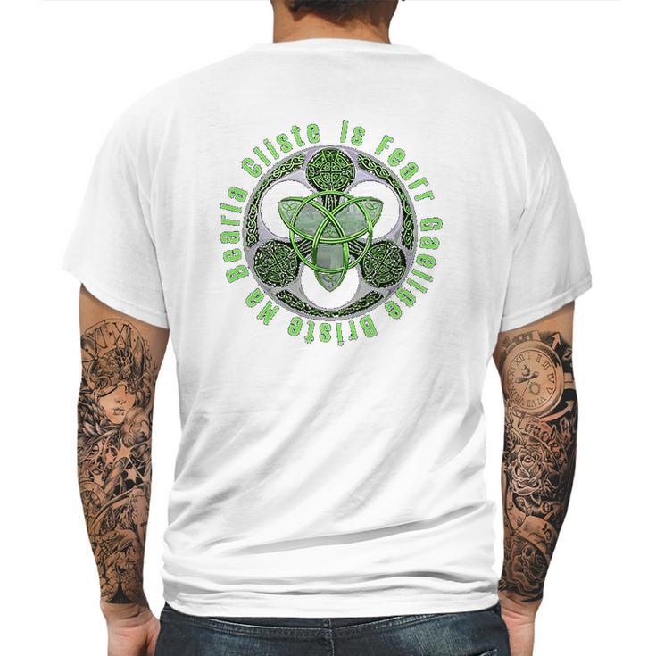 Celtic Gaelic Irish Saying Ireland Trinity Knot Mens Back Print T-shirt