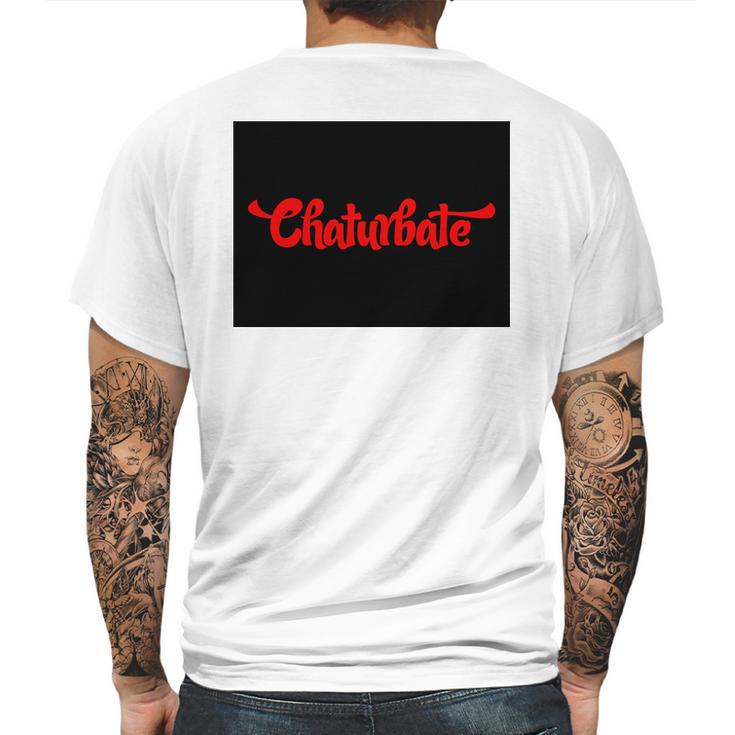 Chaturbate Logo Mens Back Print T-shirt