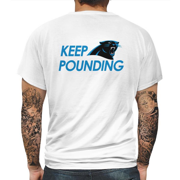 Check Out This Awesome Carolina Panthers Shirts Keep Pounding Mens Back Print T-shirt