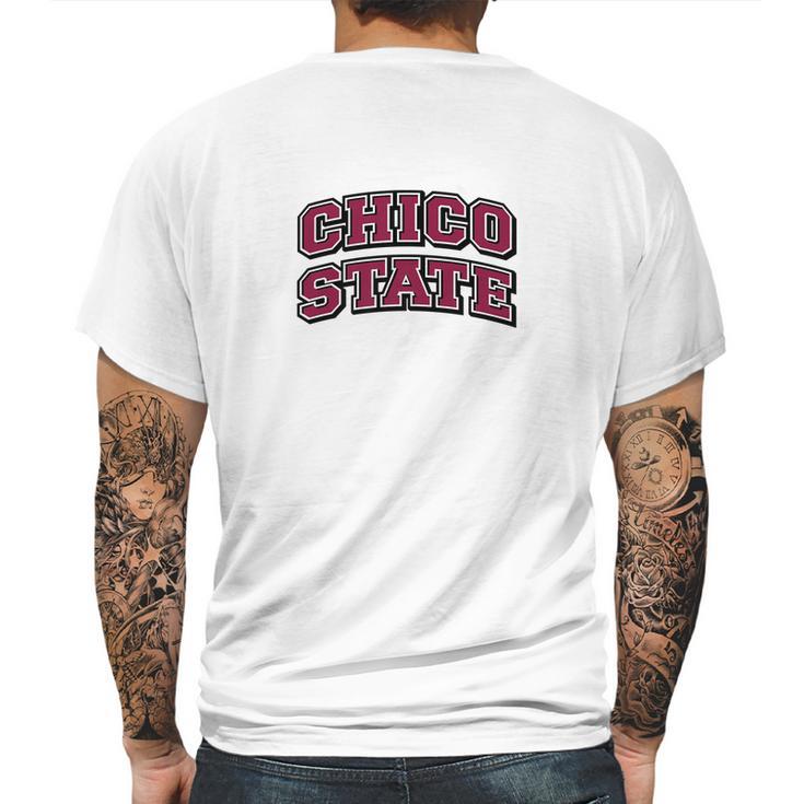 Chico State University Wildcats Ppchi04 Mens Back Print T-shirt