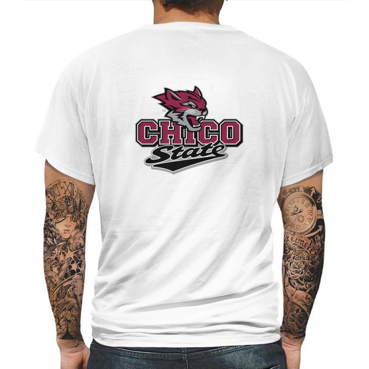 Chico State University Wildcats Ppchi05 Mens Back Print T-shirt