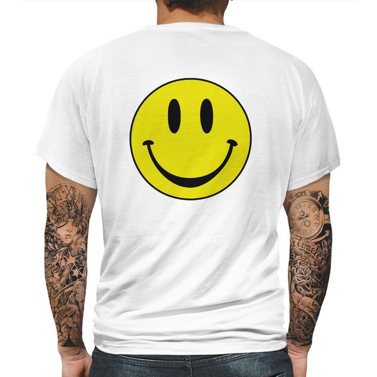 Classic Smiley FaceShirt Mens Back Print T-shirt