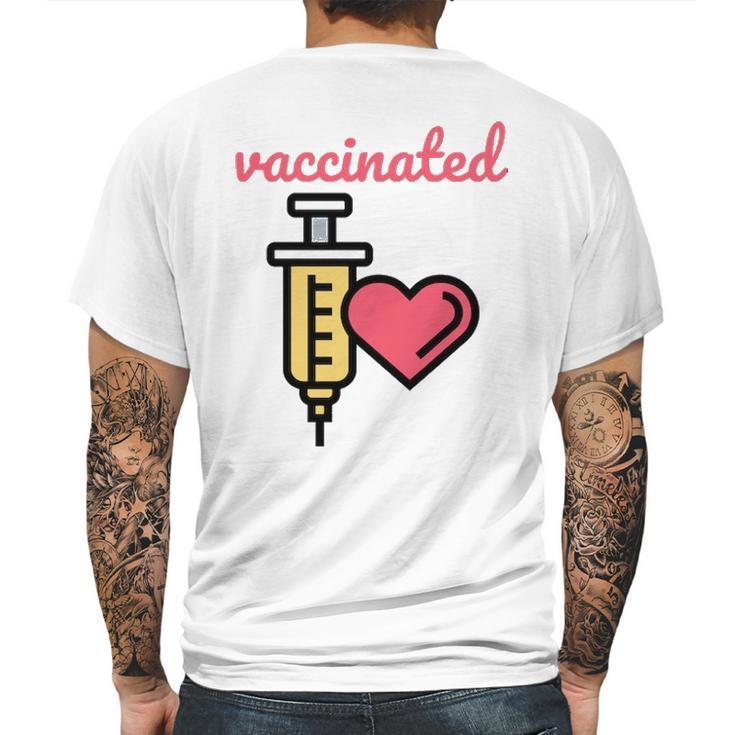 Corona Vaccinated Classic Mens Back Print T-shirt