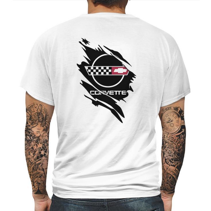 Corvette C4 Ca Mens Back Print T-shirt