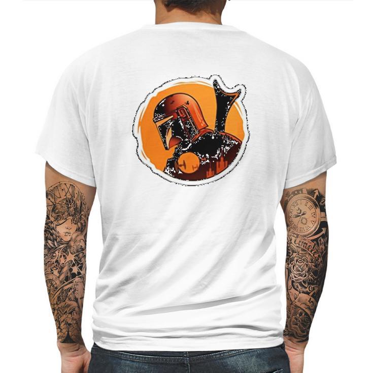 Dadalorian Mandalorian Design Dad Birthday Gifts Mens Back Print T-shirt