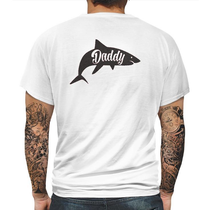 Daddy Shark Cute Funny Family Cool Best Dad Vacation Mens Back Print T-shirt